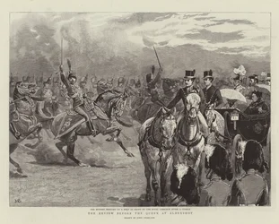 The Review before the Queen at Aldershot